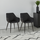 2er Set Esszimmerstühle Moderner Stuhl  Gestell aus Stahl Für Küche, Esszimmer, Café