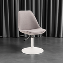 Bequemer Stoffstuhl robustes Metallgestell, Designer Schalenstuhl