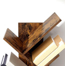 Bücherregal, mit hölzernen Regalen für Wohnzimmer, Home Office, Rustic Brown