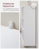 Bücherregal aus Holz mit offenen Fächern,