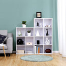 Würfel-Bücherregal, Bücherregal und Ausstellungsregal aus Holz