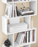 Bücherregal aus Holz, Würfelregal und Raumteiler, Bücherregal mit 6 Ebenen, freistehendes Regal