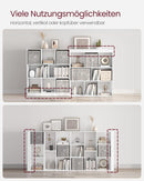 Bücherregal aus Holz mit offenen Fächern,