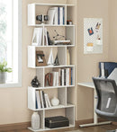 Bücherregal aus Holz, Würfelregal und Raumteiler, Bücherregal mit 6 Ebenen, freistehendes Regal