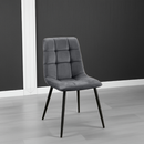 4er-Set Esszimmerstühle bequeme Lehne, bis 150 kg, Bodenschutz