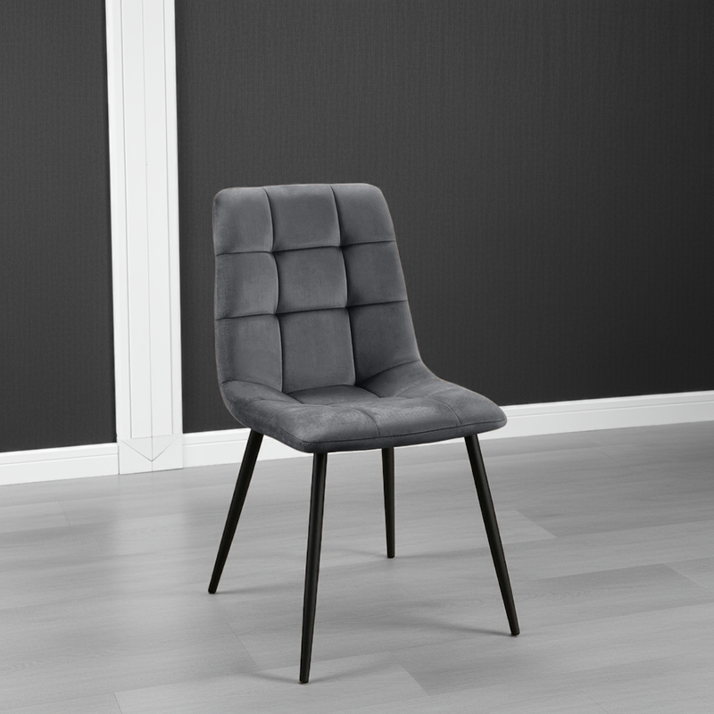 4er-Set Esszimmerstühle bequeme Lehne, bis 150 kg, Bodenschutz