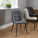 4er-Set Esszimmerstühle bequeme Lehne, bis 150 kg, Bodenschutz