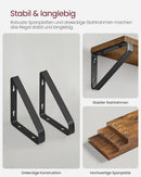 3er-Set Wandregale, industrielles Schweberegal zur Wandmontage