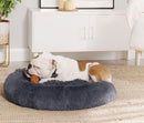 Hundebett, Donut-Katzenbett, flauschiges, beruhigendes Haustierbett