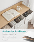 Kommode, Schrank, Aufbewahrungseinheit, 7 Schubladen aus Stoff