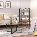 4-stöckiges Bücherregal, Aufbewahrungsregal mit Stahlrahmen, 120 cm hoch, für Wohnzimmer, Büro, Arbeitszimmer, Flur, Industriestil, rustikal braun und schwarz LLS60BX