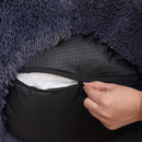 Hundebett, Donut-Katzenbett, flauschiges, beruhigendes Haustierbett