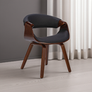 Esszimmerstuhl aus Holz Designerstuhl mit Kunststoff-Sitzschale Moderner Skandi-Look Für Küche & Esszimmer Einzelstuhl