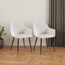 2er Set Esszimmerstühle Moderner Stuhl  Gestell aus Stahl Für Küche, Esszimmer, Café