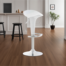 Barhocker Höhenverstellbarer Hocker mit Sattelsitz Mit Fußstütze Für Kücheninsel Retro-Look