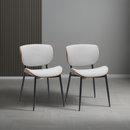 2er Set Esszimmerstühle mit Rückenlehne Modernes Design Für Esszimmer & Küche