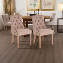 2er Set Esszimmerstühle mit Stoffbezug  Moderne Küchenstühle mit Rückenlehne für Esszimmer & Küche