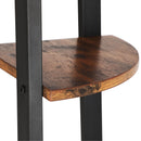 Eckregal, 4-stufiges industrielles Aufbewahrungsregal, Leiter-Bücherregal,