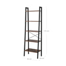 Leiterregal, industrielles Bücherregal mit 5 Ebenen