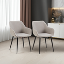 2er Set Esszimmerstühle Moderner Stuhl  Gestell aus Stahl Für Küche, Esszimmer, Café