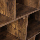 Bücherregal aus Holz mit offenen Fächern