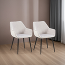 2er Set Esszimmerstühle Moderner Stuhl  Gestell aus Stahl Für Küche, Esszimmer, Café