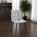 4er-Set Esszimmerstühle bequeme Lehne, bis 150 kg, Bodenschutz