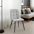 4er-Set Esszimmerstühle bequeme Lehne, bis 150 kg, Bodenschutz