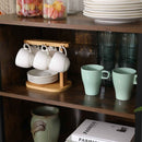 Standschrank, Aufbewahrungsschrank, Küchenschrank mit 2 offenen Fächern,