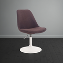 Bequemer Stoffstuhl robustes Metallgestell, Designer Schalenstuhl