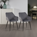 2er Set Esszimmerstühle Moderner Stuhl  Gestell aus Stahl Für Küche, Esszimmer, Café