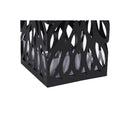 Schirmständer aus Metall, moderner quadratischer Schirmständer, 15,5 x 15,5 x 49 cm, mit 4 Haken und einer abnehmbaren Abtropfschale, für Flur, Büro, Schwarz