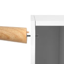 Retro TV-Ständer, für Wohnzimmer, Büro, weiß