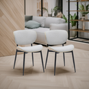 2er Set Esszimmerstühle mit Rückenlehne Modernes Design Für Esszimmer & Küche