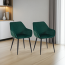 2er Set Esszimmerstühle Moderner Stuhl  Gestell aus Stahl Für Küche, Esszimmer, Café