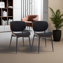 2er Set Esszimmerstühle mit Rückenlehne Modernes Design Für Esszimmer & Küche