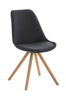 Besucherstuhl Pegleg Stoff Rund