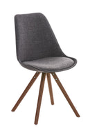 Besucherstuhl Pegleg Stoff Rund