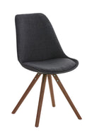 Besucherstuhl Pegleg Stoff Rund