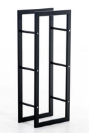 Kaminholzständer  25x40x100 , schwarz - kleinigkeits.de