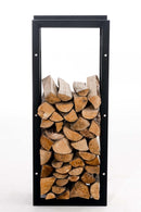 Kaminholzständer  25x40x100 , schwarz - kleinigkeits.de