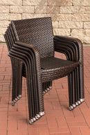 Gartenstuhl Polyrattan , braun - kleinigkeits.de