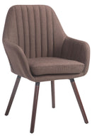 Esszimmerstuhl, Stuhl Stoff walnuss (eiche) - kleinigkeits.de