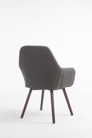 Esszimmerstuhl, Stuhl Stoff walnuss (eiche) - kleinigkeits.de