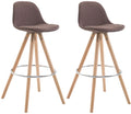 2er Set Barhocker Franklin Stoff rund