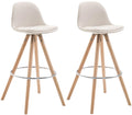 2er Set Barhocker Franklin Stoff rund