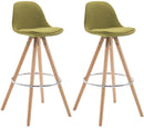 2er Set Barhocker Franklin Stoff rund