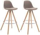 2er Set Barhocker Franklin Stoff rund