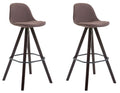 2er Set Barhocker Franklin Stoff Square
