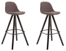 2er Set Barhocker Franklin Stoff Square